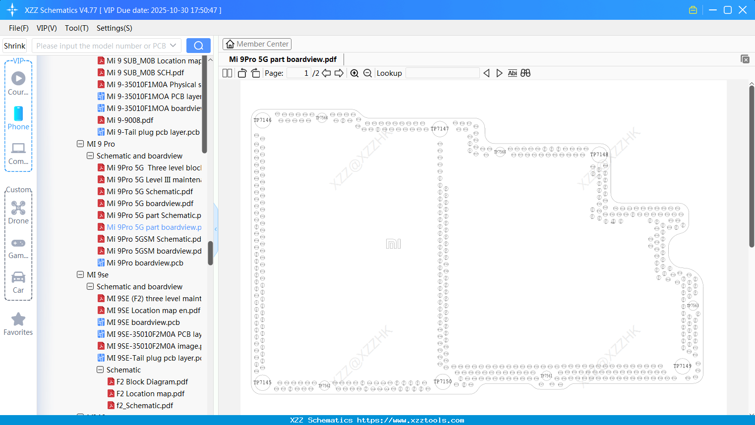 Xiaomi Mi 9Pro 5G Part Boardview
